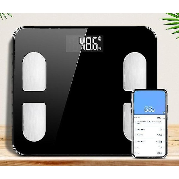 Smart Elektronisk LED Digital Våg White