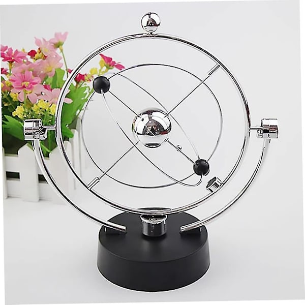 Elektronisk Swing Ball Boll Perpetual Motion Fysisk Vetenskap Leksak Kinetic Art Globe Newton Pendel