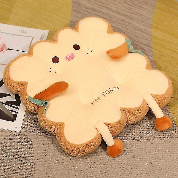 Söt plyschdocka Simulering Kawaii Bröd Toast U-formad Kudde Plyschleksaker Mjukt Stoppat Brödkudde A