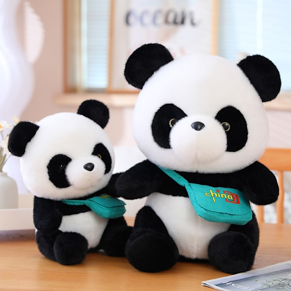 Ny söt liten panda docka Gosedjur barnleksak 40cm