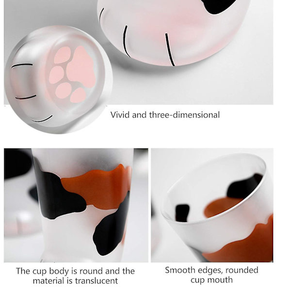 Nyhed Katteklo Kattepote Frosted Børne Mælkeglas S Personlighed Morgenmadsmælk 2