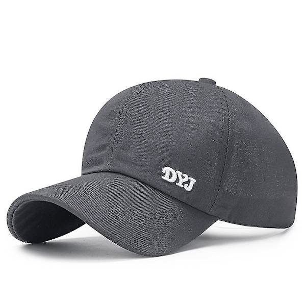Enfärgad Hög Hästsvans Baseballkeps För Kvinnor Vår/Sommar Solhatt Löpning Snapback Hatt Rörig Hög Hästsvans Kepsar Dam grey
