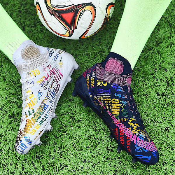 Fotballsko Menn Pustende Lange Fotballsko Ungdom Treningssko (svart) 33