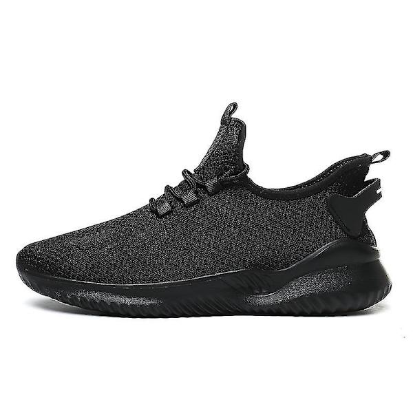 Herr Sneakers Löparskor Tennisskor Lätta Andningsbara Sport Atletiska 3cf1003 Black 43