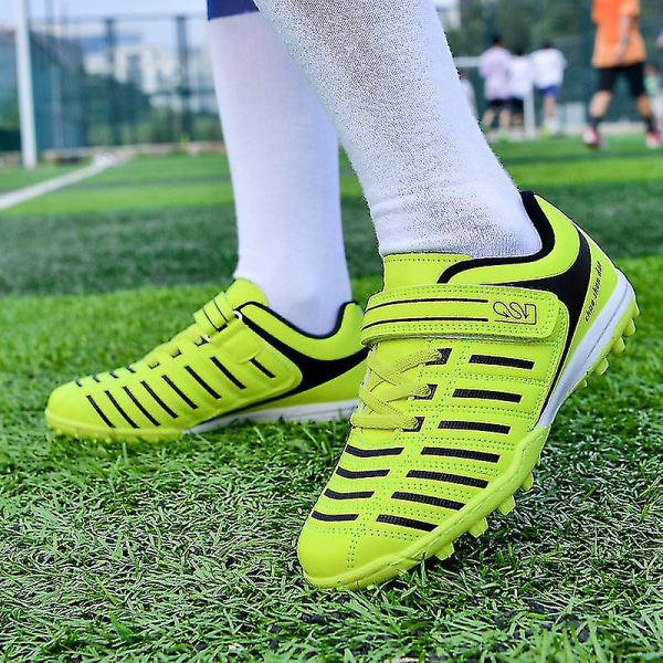 Pojkar Fotbollsskor Spikes Fotbollsskor för ungdomar Stövlar Athletic Sneaker 27