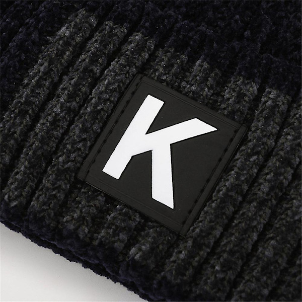 Klassisk Varm Vinterstrikhue til Alle Køn, Charmerende Design, Vinterhatte til Mænd til Udendørs Sportsaktiviteter Gray