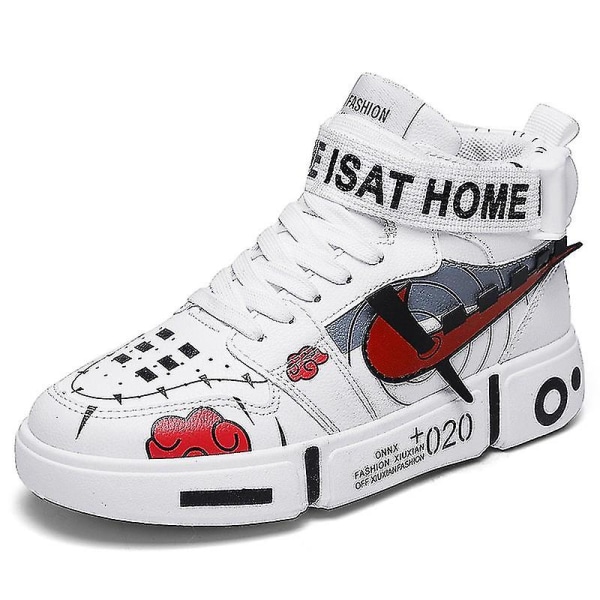 Barnens skor Naruto andningsbara sportskor löparskor Anime sneakers 5678 White 29