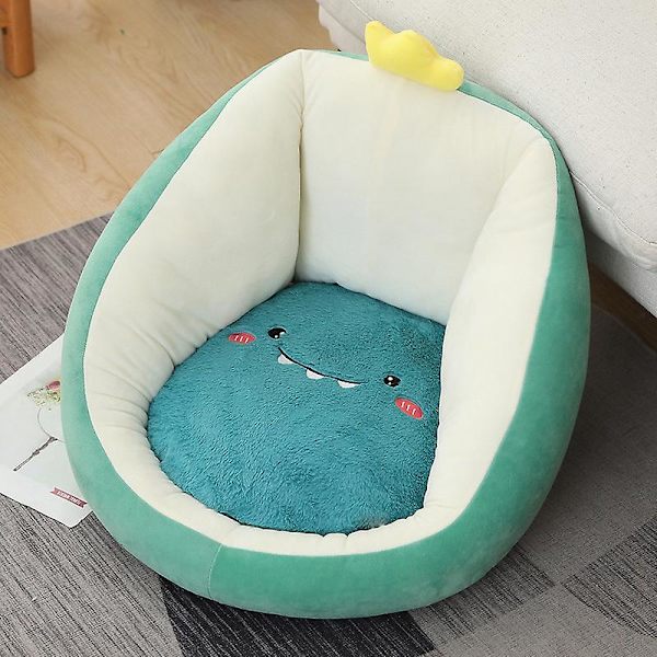 Söpöt sarjakuvaistuinkoristeet vaahtomuovitäytteellä, työpöydän istuintyyny tukemaan vyötäröä ja selkää 40x30CM Dinosaur