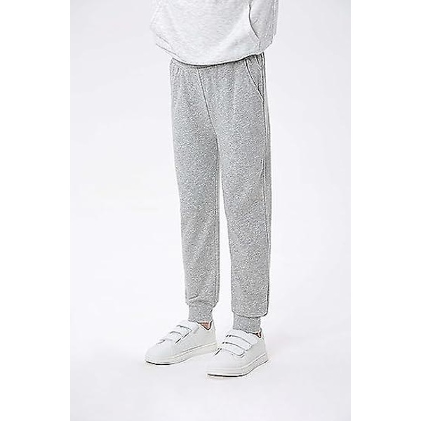 Toddler Boys Bomull Aktiv Jogger Sweatpants, Barn Casual Athletic Solid Pocket Pull On Byxor yellow 100CM