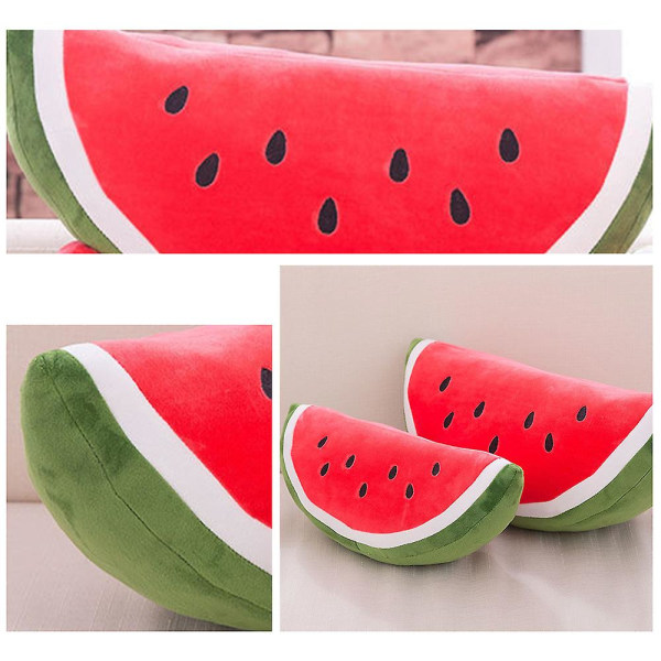 Söt vattenmelon kramande kudde bekväm och handkänsla present till julfödelsedag 30cm Semicircle