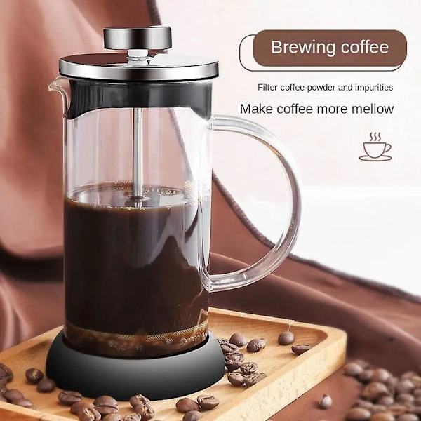 Kaffekander med filtre Varmebestandig rustfri tebrygger til te mælk kaffe 350ml