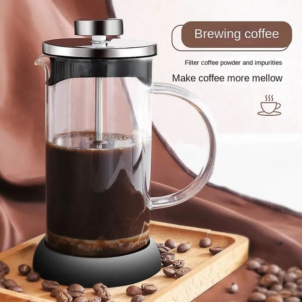 Kaffekander med filtre Varmebestandig rustfri tebrygger til te mælk kaffe 800ml