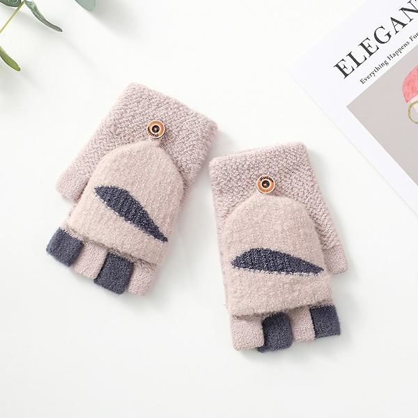 Faux Cashmere Voksenhandsker Åndbar Akryl Støtte Skrivedesign Til Koldt Vejr Udendørs Skiløb Og Cykling Lotus Root Starch