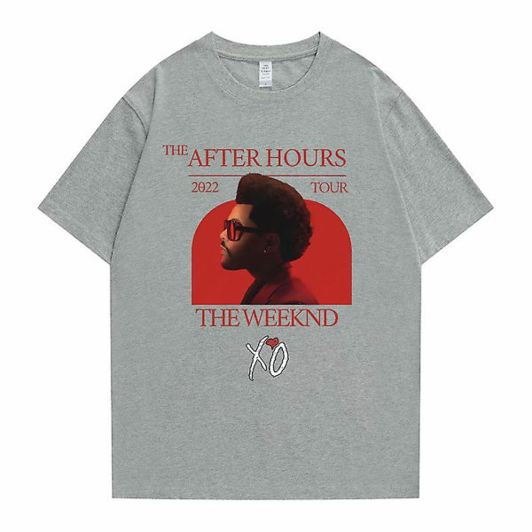 The After Hours Tour The Weeknd X'o Grafisk T-shirt Herr Nyhet Bomull T-shirts Herr Dam Mode Sommar Oversize T-shirt Black XS