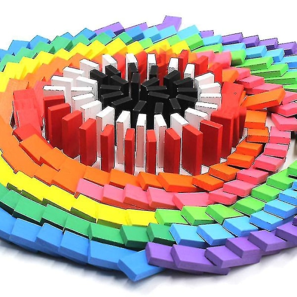 120 Pine Color Building Blocks Standard Domino-leksaker