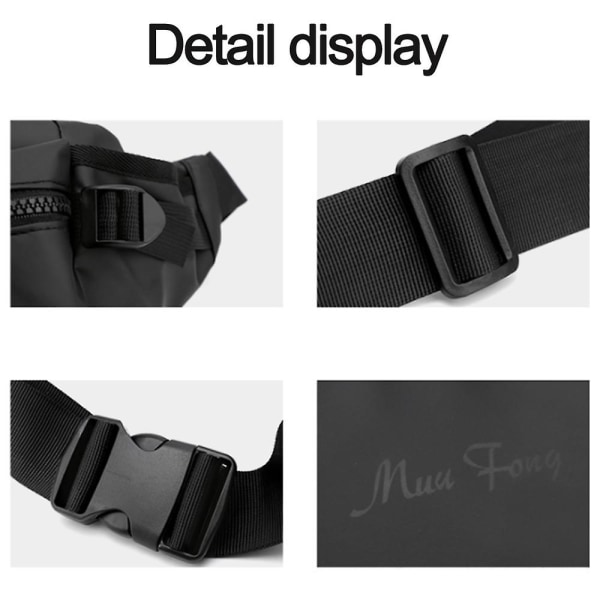 Fanny Pack til mænd og kvinder - Crossbody taljetaske med justerbar rem og flere lommer ArmyGreen