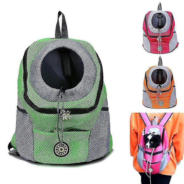 Husdjursväska Hund Katt Väska Utomhus Rese Ryggsäck Sling Väskor Husdjurstillbehör Rose Red L