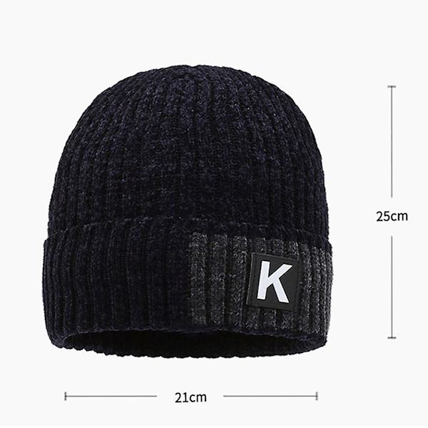 Klassisk Varm Vinterstrikhue til Alle Køn, Charmerende Design, Vinterhatte til Mænd til Udendørs Sportsaktiviteter Gray