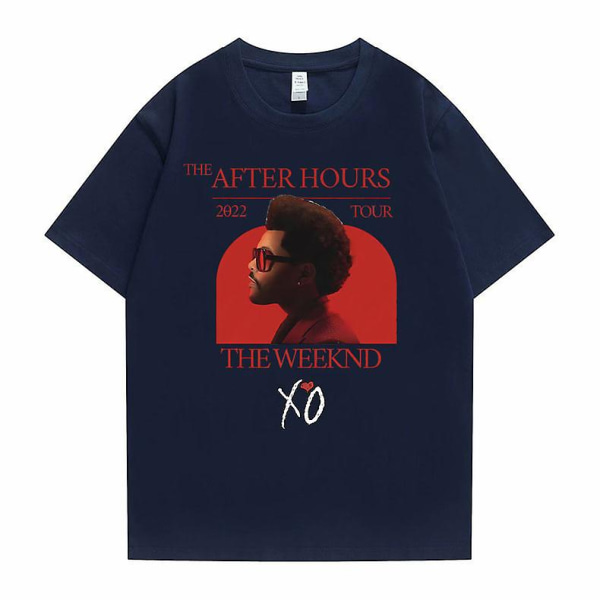 The After Hours  Tour The Weeknd X'o Grafisk T-shirt Herr Nyhet Bomull T-shirts Herr Dam Mode Sommar Oversize T-shirt Black M