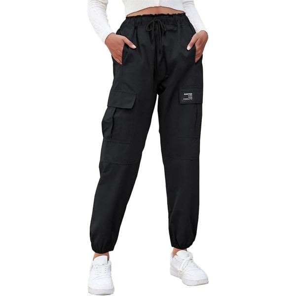 Børns Medium til Store Børns Afslappede Bukser og Pigers Overalls black 120CM