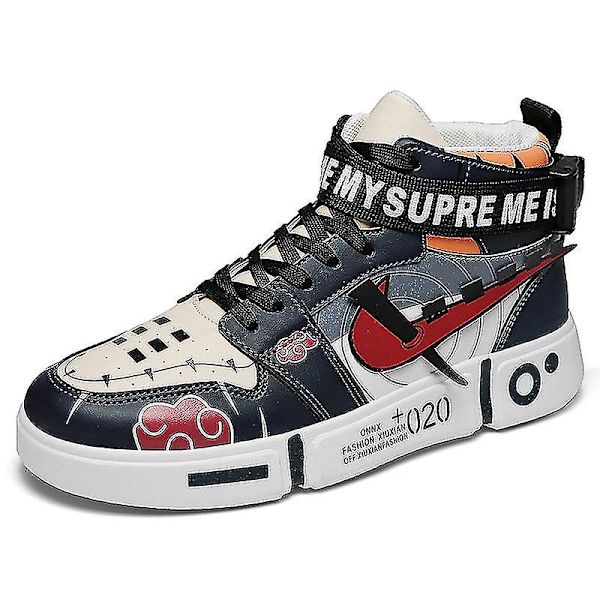 Barnskor Naruto Andningsbara Sport Löparskor Anime Sneakers 5678 DarkBlue 40