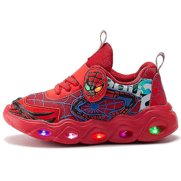 Pojkar Led Flash Light Casual Sports Lätta Skor Red 21