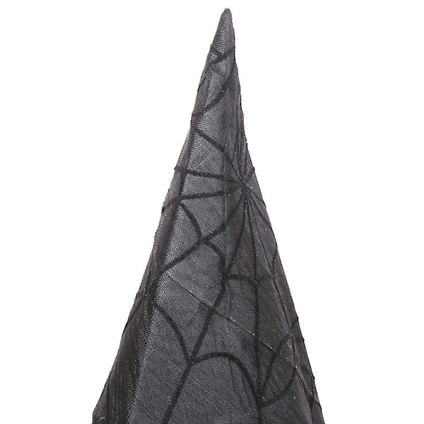 Halloween Noitahattu Verkkokankainen Velhonhattu Meikki Asusteet Cosplay Prom Noitahattu Black