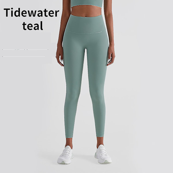 Korkeavyötäröiset Naked Feeling -leggingsit Push Up -urheiluvaatteet naisille Fitness Juoksu Jooga Housut Energy Saumattomat Leggingsit Kuntosalileggingsit tytöille Tidewater teal XL