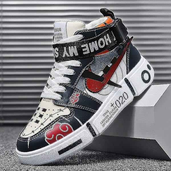 Barnskor Naruto Andningsbara Sport Löparskor Anime Sneakers 5678 DarkBlue 30