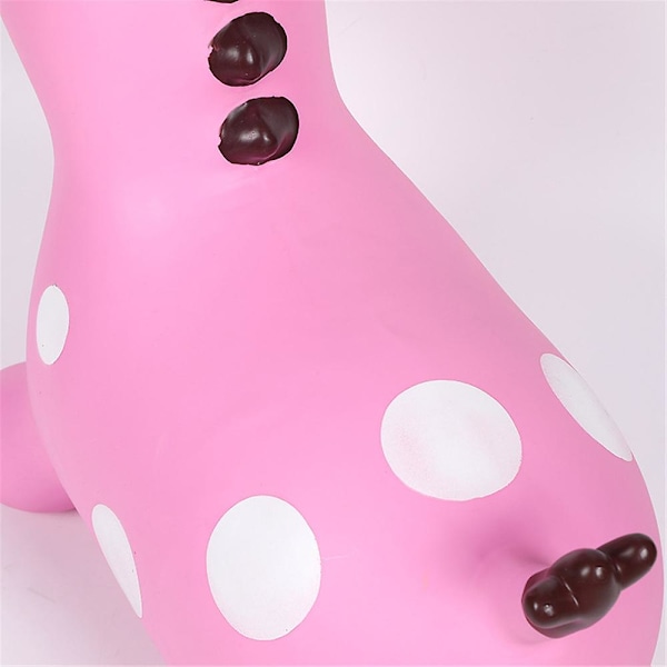 Uppblåsbar Giraff Space Hopper Studsare Ride On Hoppande Ljud Djur Leksaker Present Barn Pink