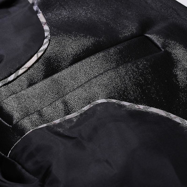 Læder Blazer Til Mænd Pu Lammeskind Brun Læder Herre Blazer 6XL