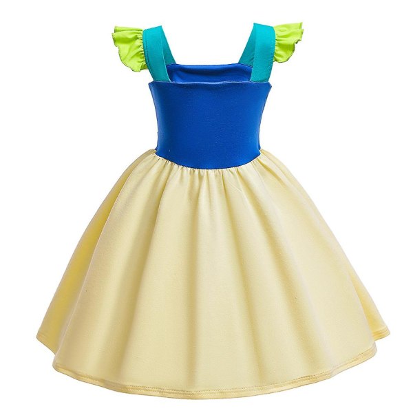 Barn Flickor Colorblock Sommarfest Ärmlös tankklänning A-linje prinsessklänningar 4-5Years