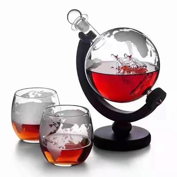 Globe Vinbeholder Teknologi Karaffel Vinflaske Globe Iblødsætnings Vinflaske Bottle+2 cups