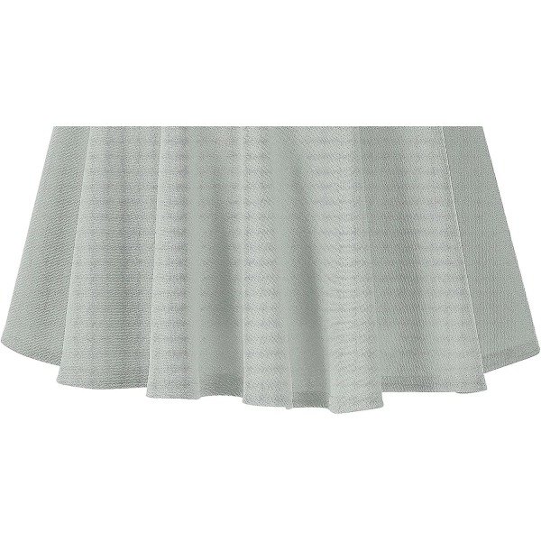 Dame Basic Alsidig Strækbar Udsvinget Casual Mini Skater Nederdel Grey M