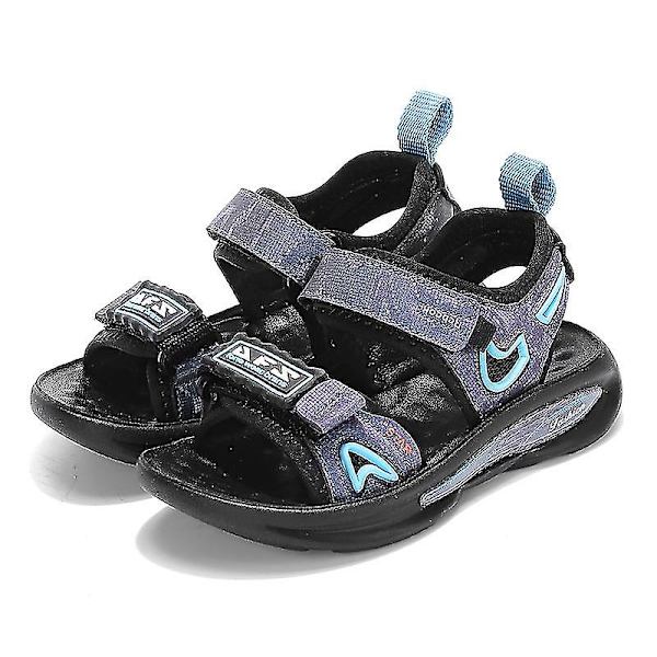 Pojkar Sommar Utomhus Sandaler Fisherman Sandaler Lätta Sport Sandaler 3c8306 BlackBlue 36