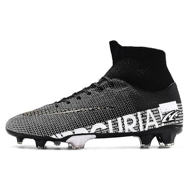 Fotballsko for utendørs bruk, fotballsko med høy ankel for trening, sportssko black 44