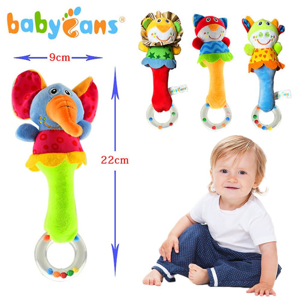 Baby Bell Rangler Legetøj Intelligens Gribe Berolige Rangle Klokke Pædagogisk Legetøj Lion