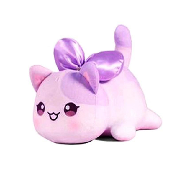 Meows Aphmau Plyschdocka Mee Meow Leksak Cola Pommes Frites Hamburgare Bröd Enhörning Ren Mat Katt Gosedjur Kudde Gåvor bow cat