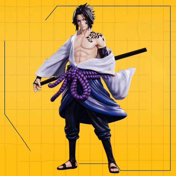 Sasuke Modell Naruto Figur Dekorativ Prydnad Anime Action Display