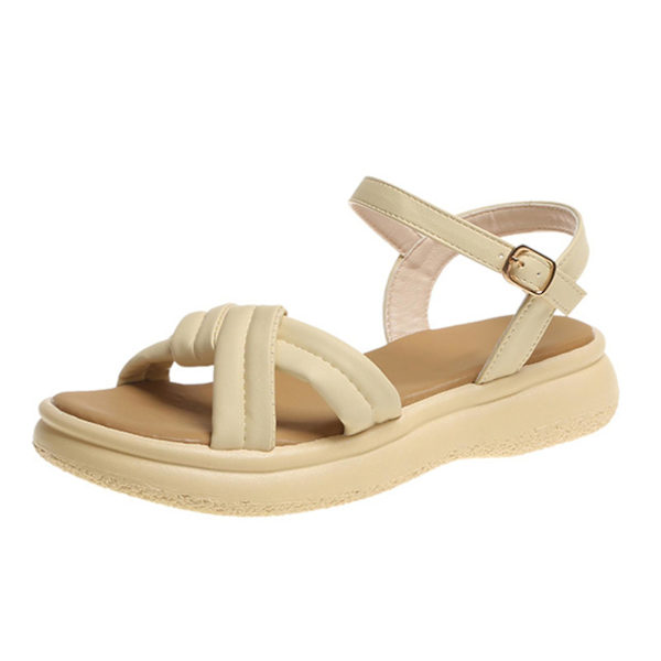 Dam Casual Dressy Sandaler Öppen Tå Bekväma Sandaler för Arbete Klubb Fest Bröllop Kläder Khaki Khaki 39