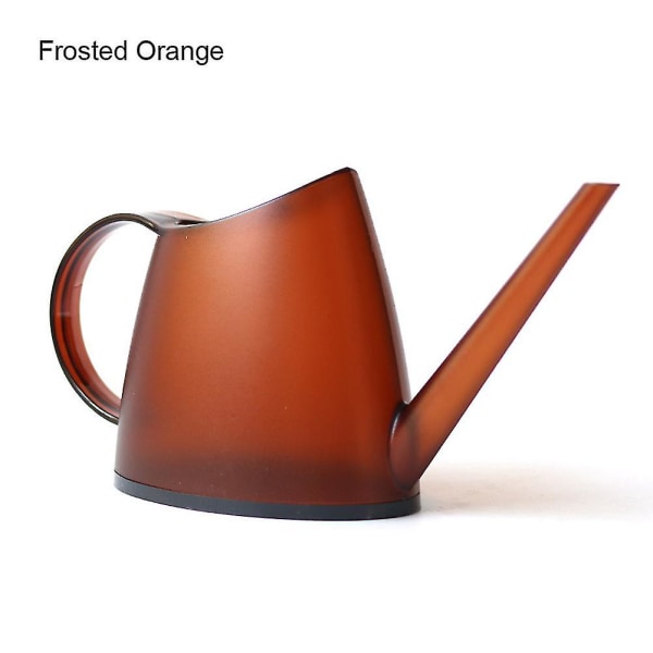 Transparent Matt Vattenkanna Lång Pip Liten Vattenkruka För Inomhus Och Utomhus Frosted Orange