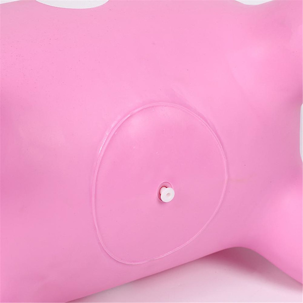 Uppblåsbar Giraff Space Hopper Studsare Ride On Hoppande Ljud Djur Leksaker Present Barn Pink
