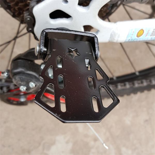2 st Cykel Baksätespedal Pedalaxel Stål Halkfri Universella Cykeltillbehör
