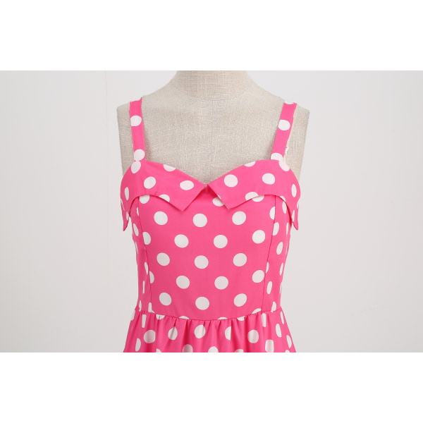 Naisten Vintage Mekot 1950-luku Retro Swing Mekko Elokuvasankaritar Cosplay Puku Tyyli 3 Style 3 M