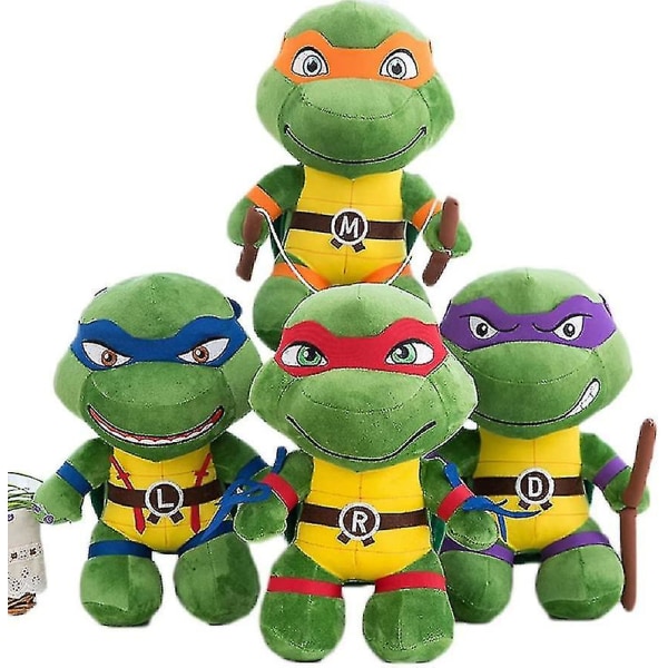 Sköldpaddor Plysch Plysch Samlarobjekt Ninja Plyschdjur (donatello) Orange 25CM