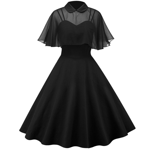 Naisten 1950-luvun viittatakki, kaksiosainen cocktailmekko M