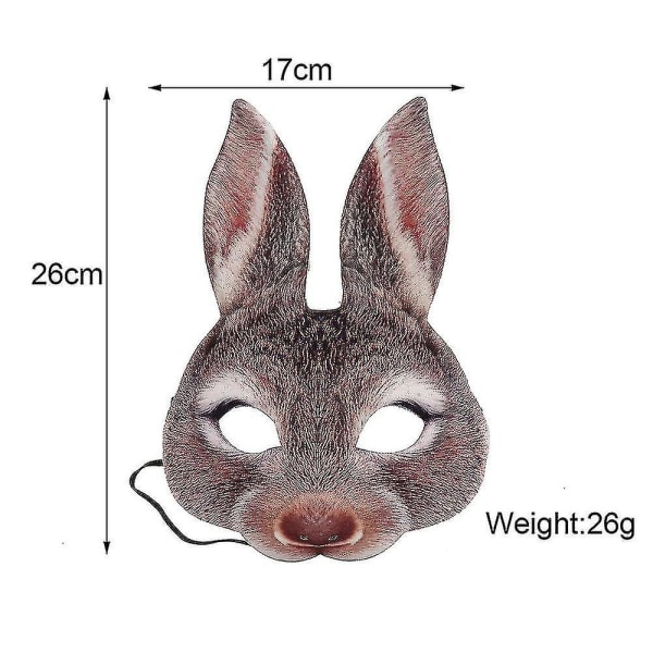 Jule Rotte Maskebal Maske Brown rabbit-mask