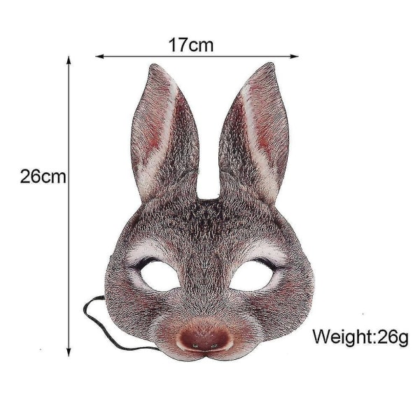 Xmas Rat Masquerade Mask Brown rabbit-mask