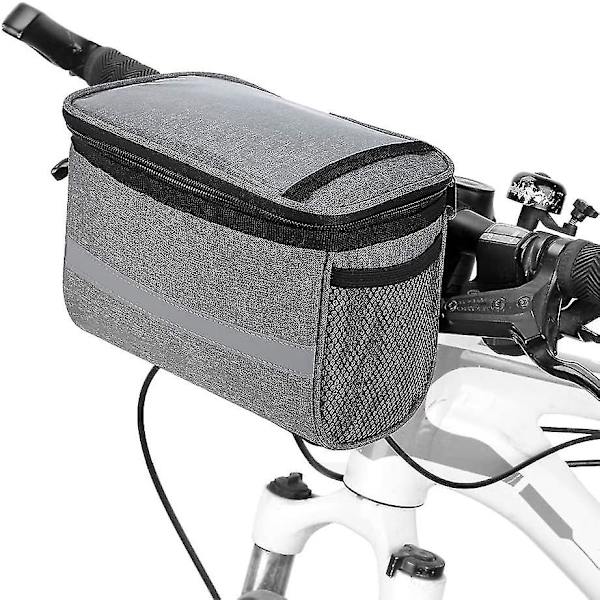 Cykelstyr Taske Isoleret Frontlomme Mtb Styr Taske Gray