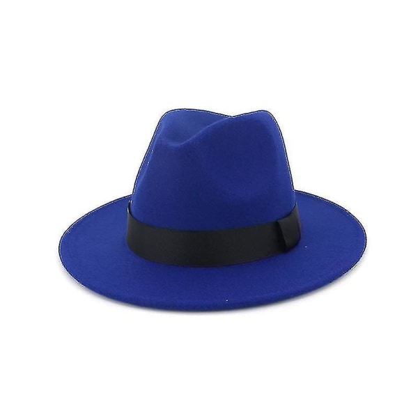 Witner Höst Vintage Fedora Ull, Bred Brätte Topphatt E